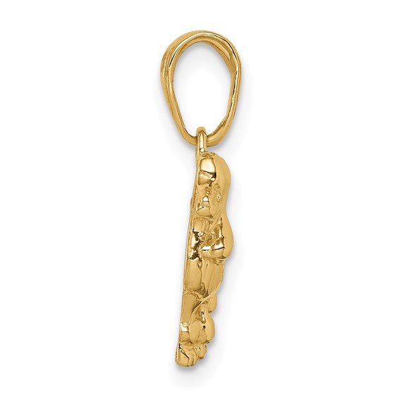 Gold Polished Dog Pendants