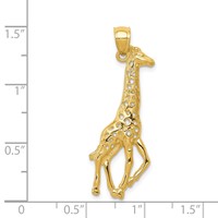 14K Giraffe Pendant view 4