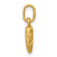 14K Yellow Gold Small Polished Elephant Charm view 2