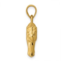 14K Yellow Gold Polished Elephant Pendant view 2