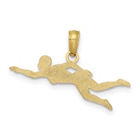 14K Female Swimmer Charm view 4