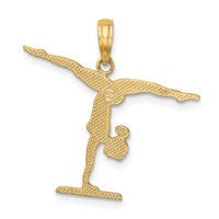 14K Yellow Gold Gymnastics Floor Charm view 3