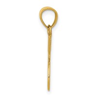 14K Yellow Gold Double Tennis Racquet Charm view 4