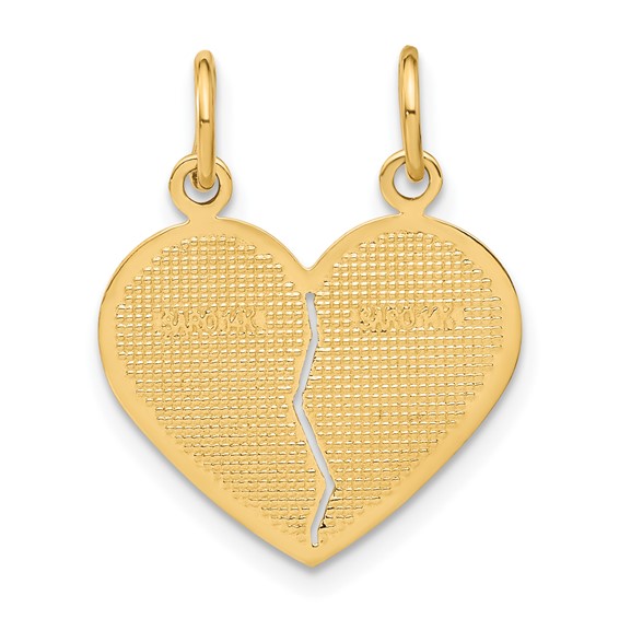 Gold DAUGHTER/MOTHER Break-apart Charm