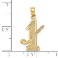 14K Golf Club and Ball on #1 Charm view 3