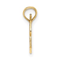 14K Yellow Gold Megaphone Charm with Handle view 2