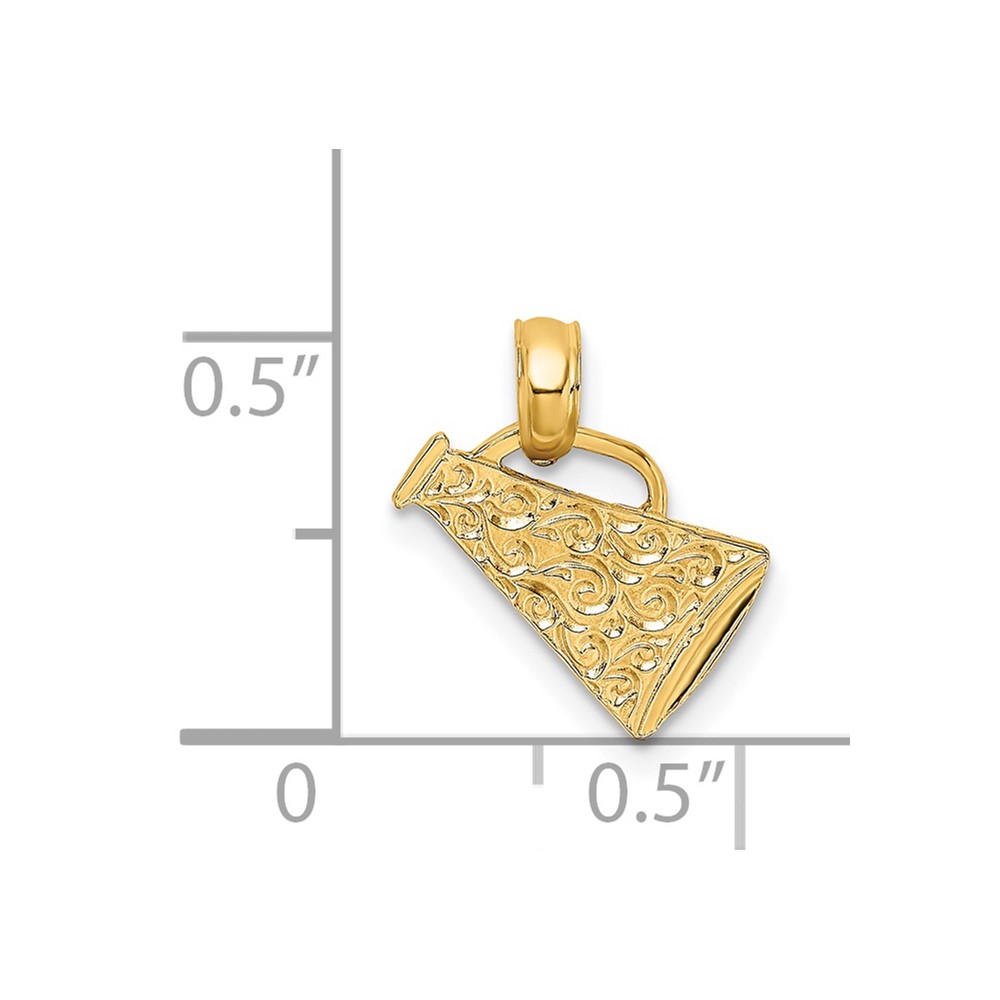 14k Megaphone with Handle Charm (C3551)