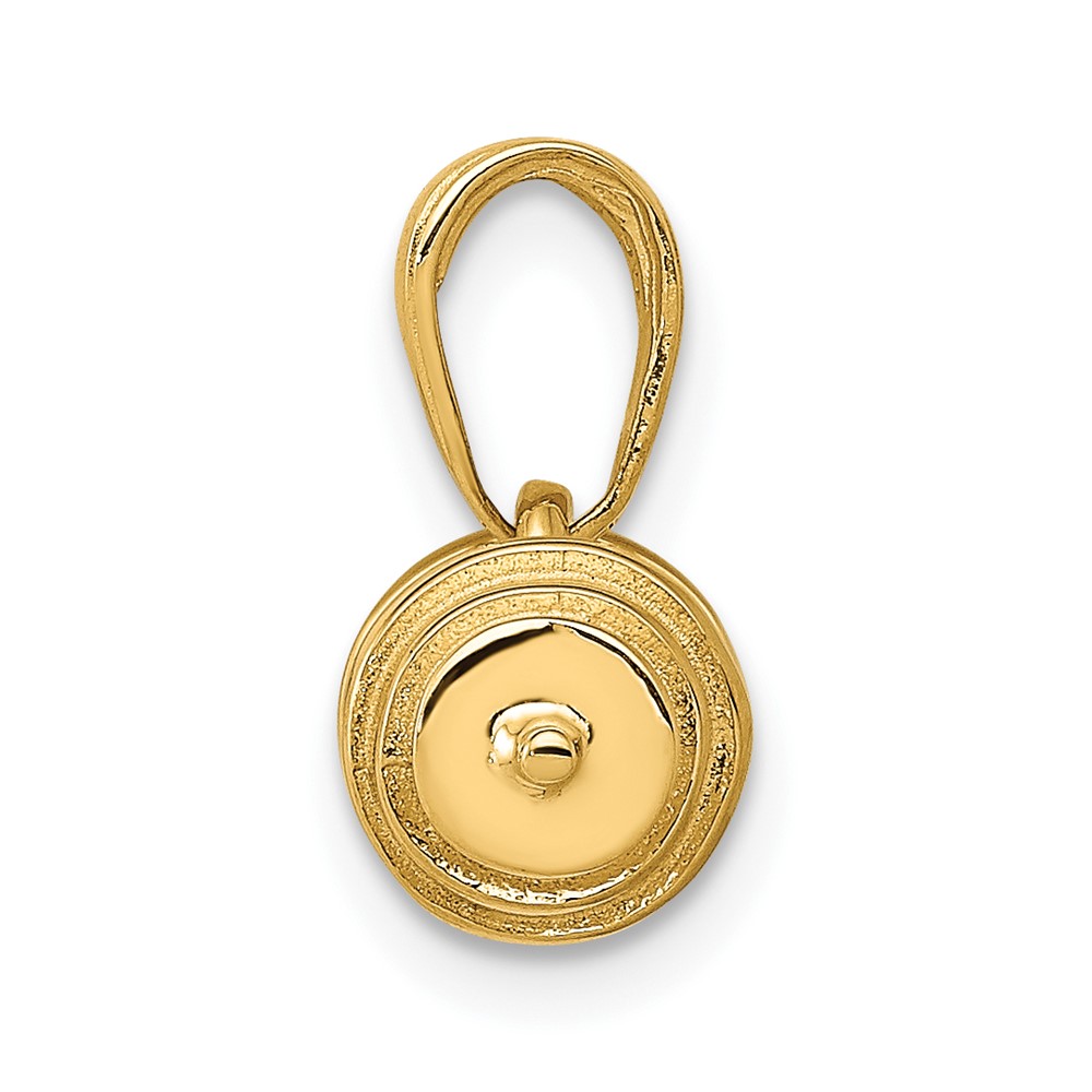 14k 3-D Barbell Pendant (C3563)