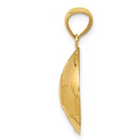 14K Domed Soccer Ball Pendant view 2