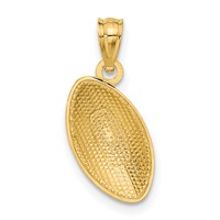 14K Yellow Gold Football Pendant view 3