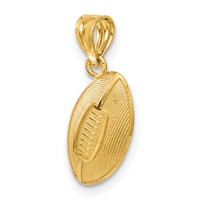 14K Yellow Gold Football Pendant view 5