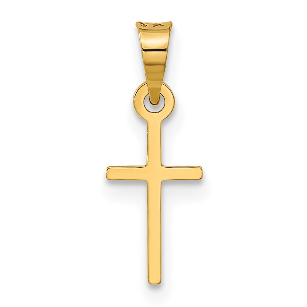 14k Polished Cross Charm (C3600)