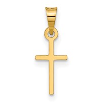 14K Polished Cross Charm view 3