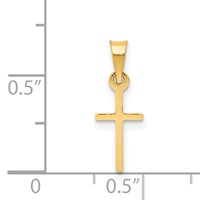 14K Polished Cross Charm view 4