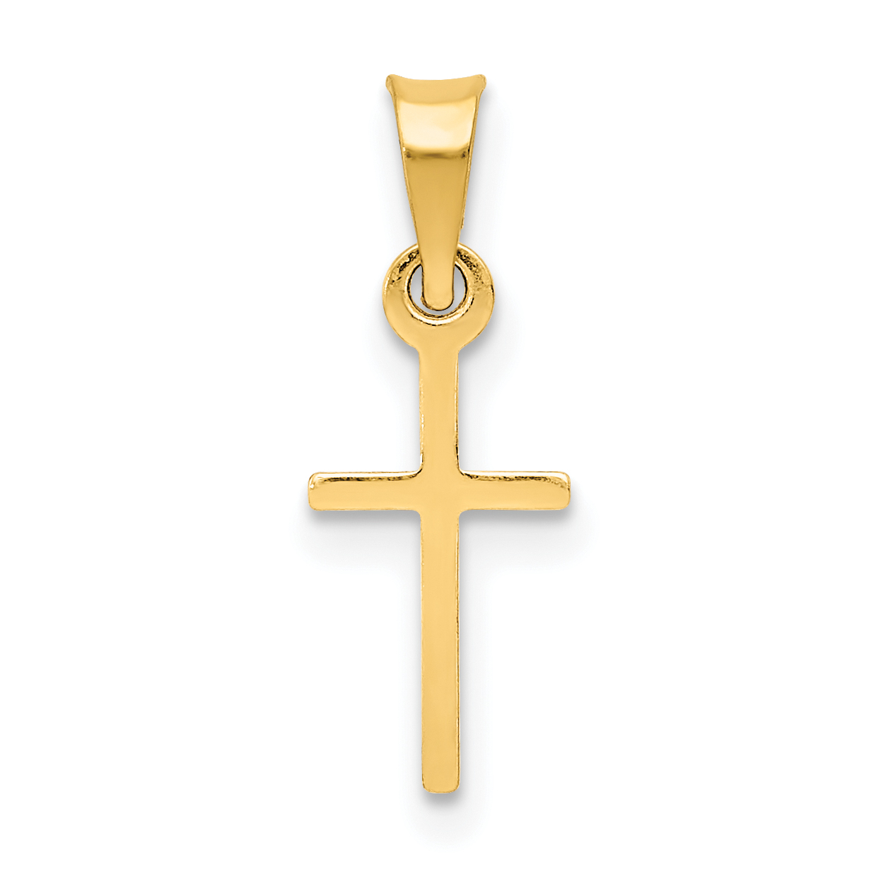 14k Polished Cross Charm (C3600)