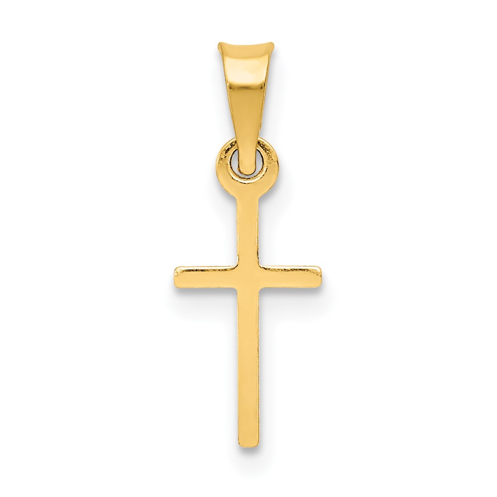 14k Polished Cross Charm (C3600)