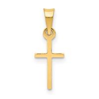 14K Polished Cross Charm view 1
