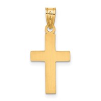14K Yellow Gold Polished Cross Charm view 3
