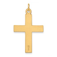 14K Polished Cross Charm view 3