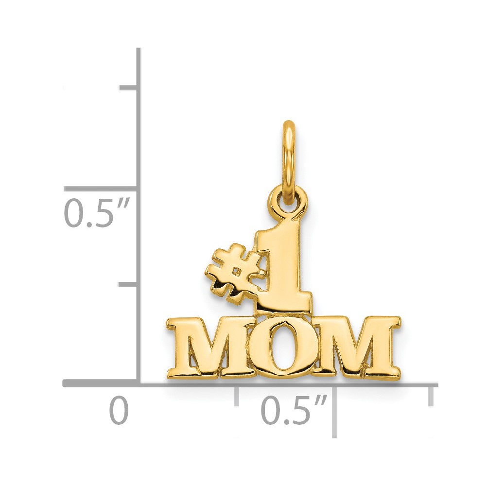 14k #1 MOM Charm (C361)