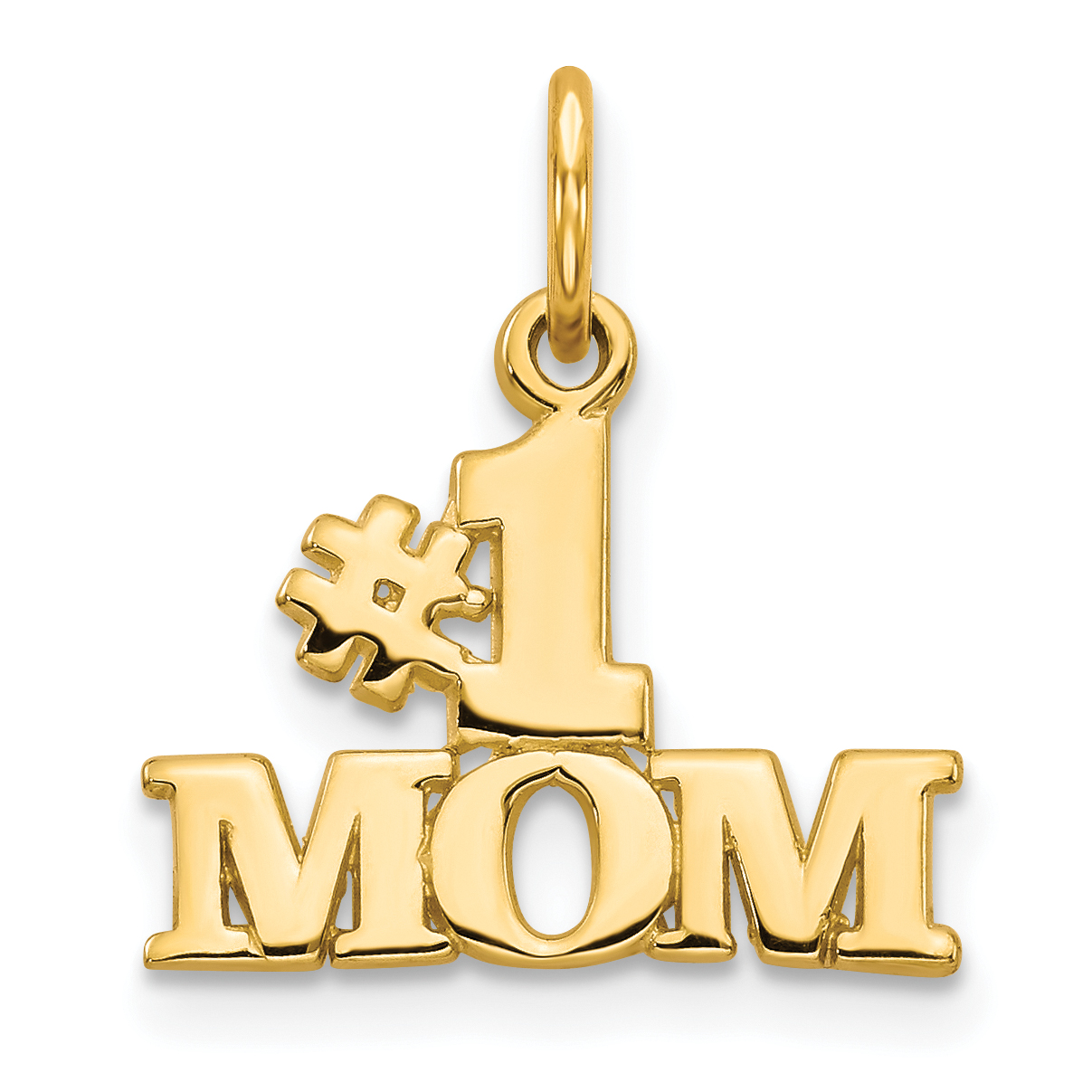 14k #1 MOM Charm (C361)