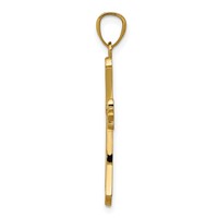 14K Fleur De Lis Cross Pendant view 2