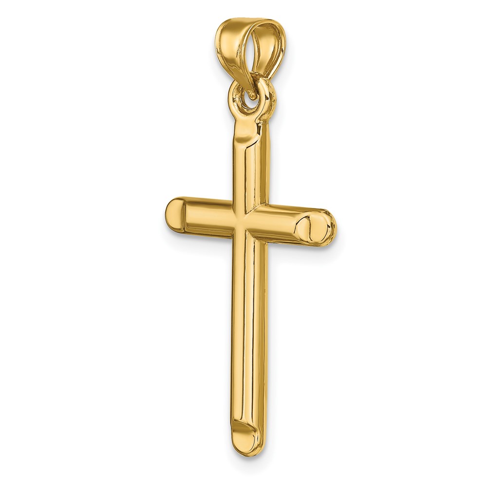14k 3-D Hollow Cross Pendant (C3624)