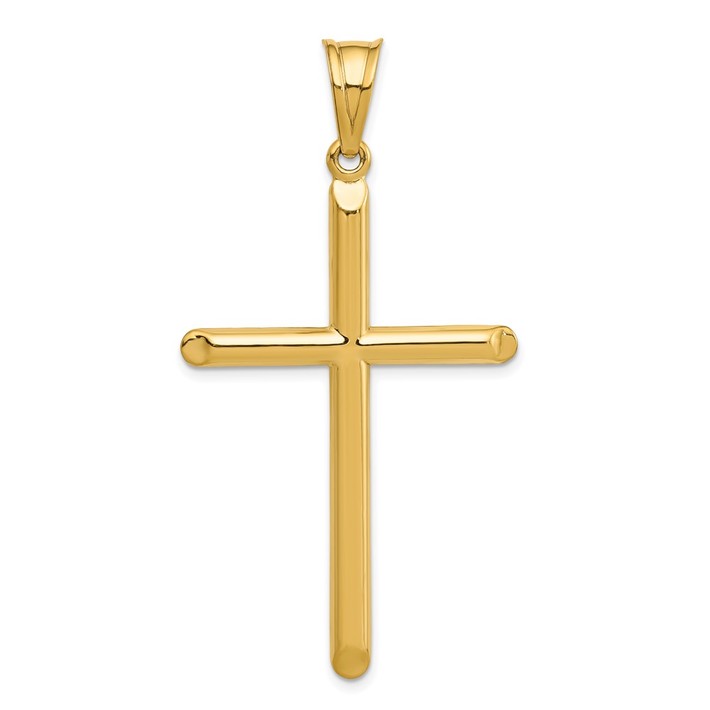 14k 3-D Hollow Cross Pendant (C3627)