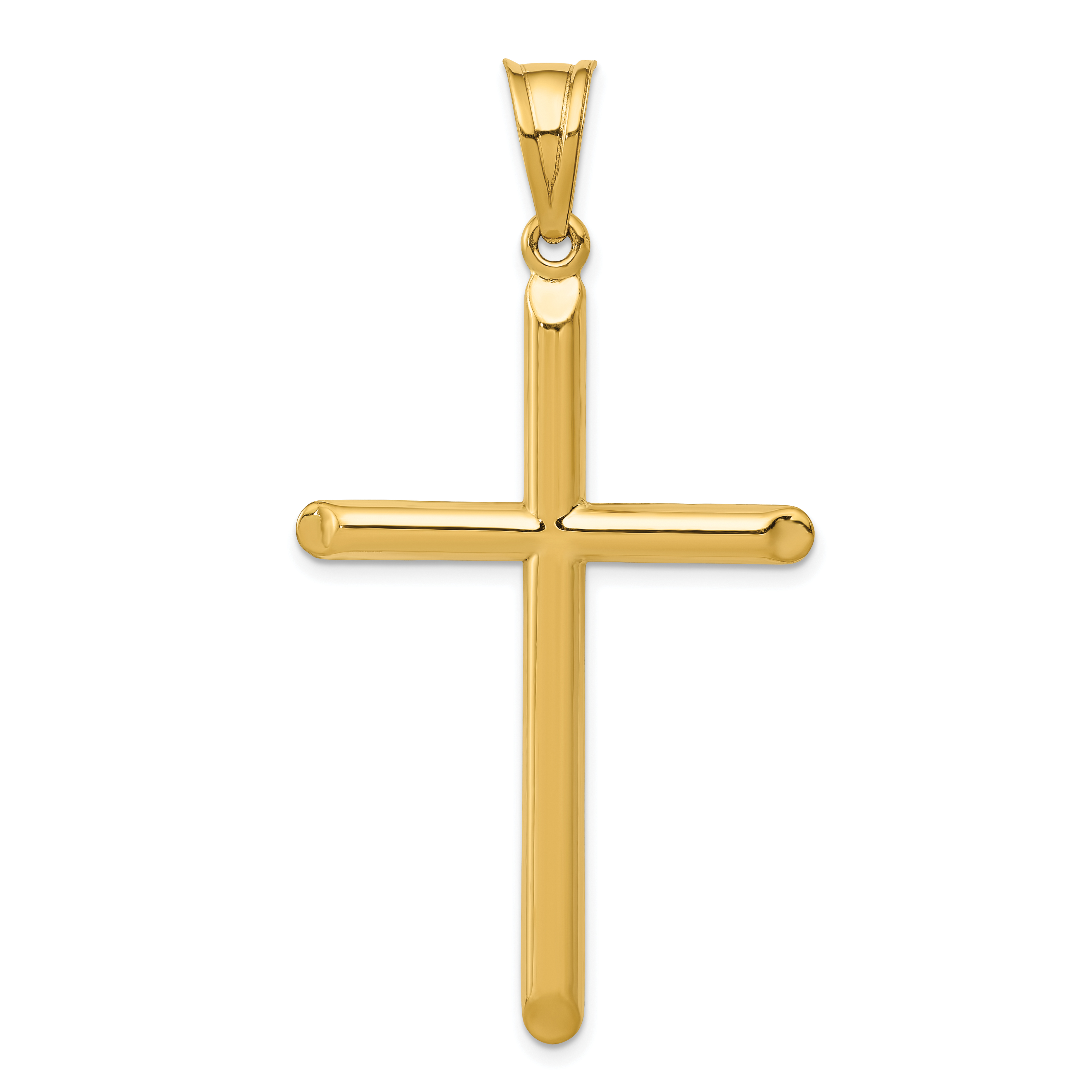 14k 3-D Hollow Cross Pendant (C3627)