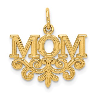 Gold MOM Charm