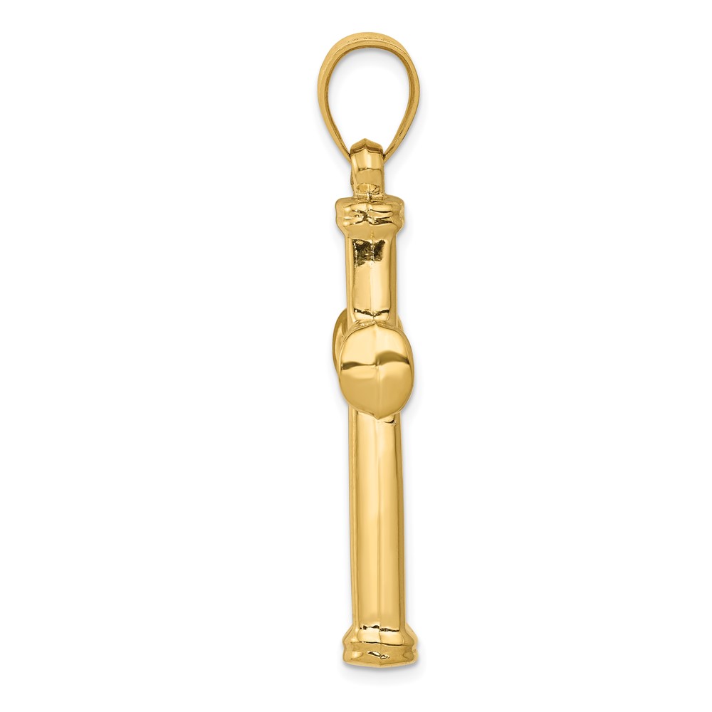 14k Hollow Cross Pendant (C3658)