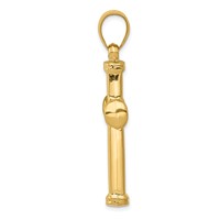 14K Hollow Cross Pendant view 2