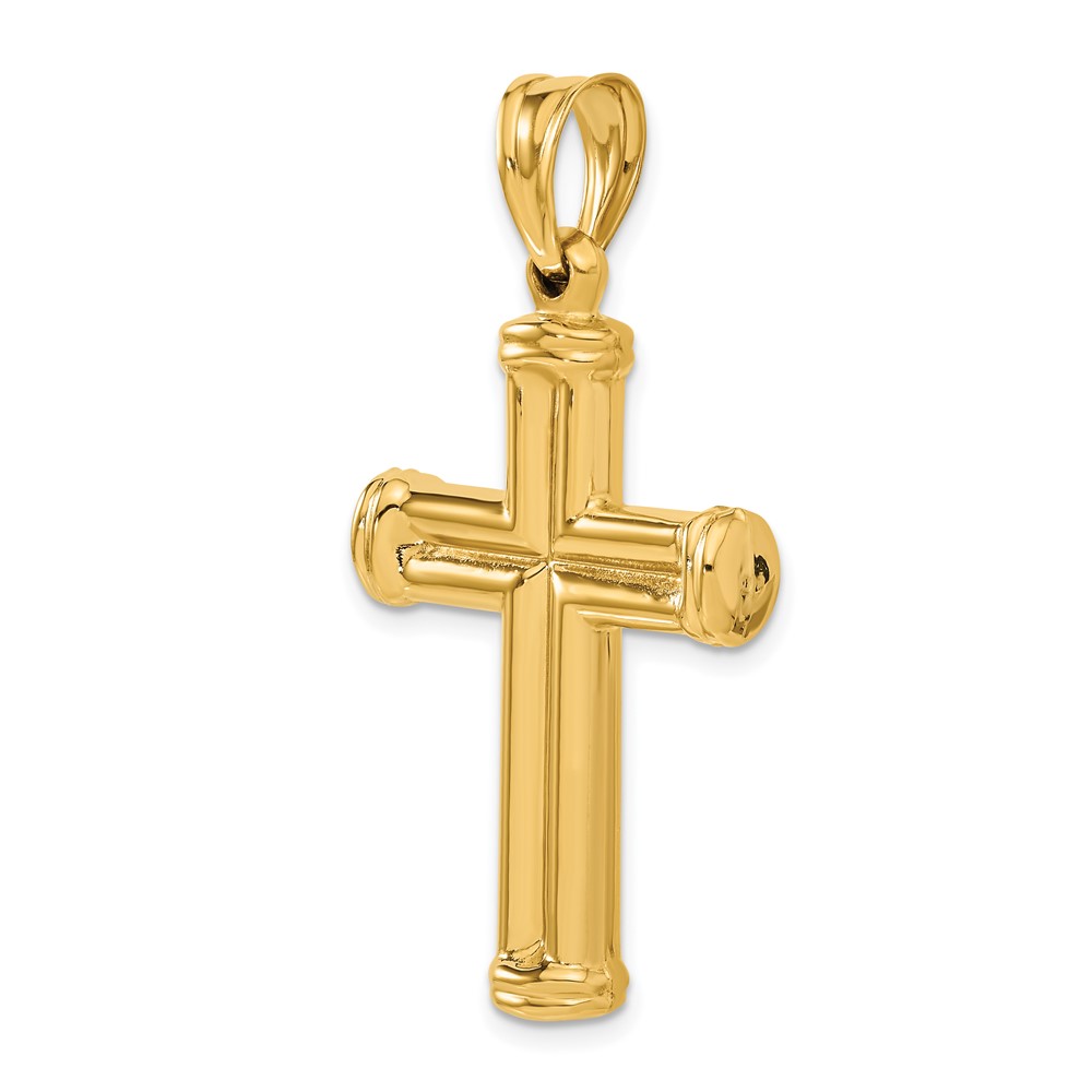 14k Hollow Cross Pendant (C3658)