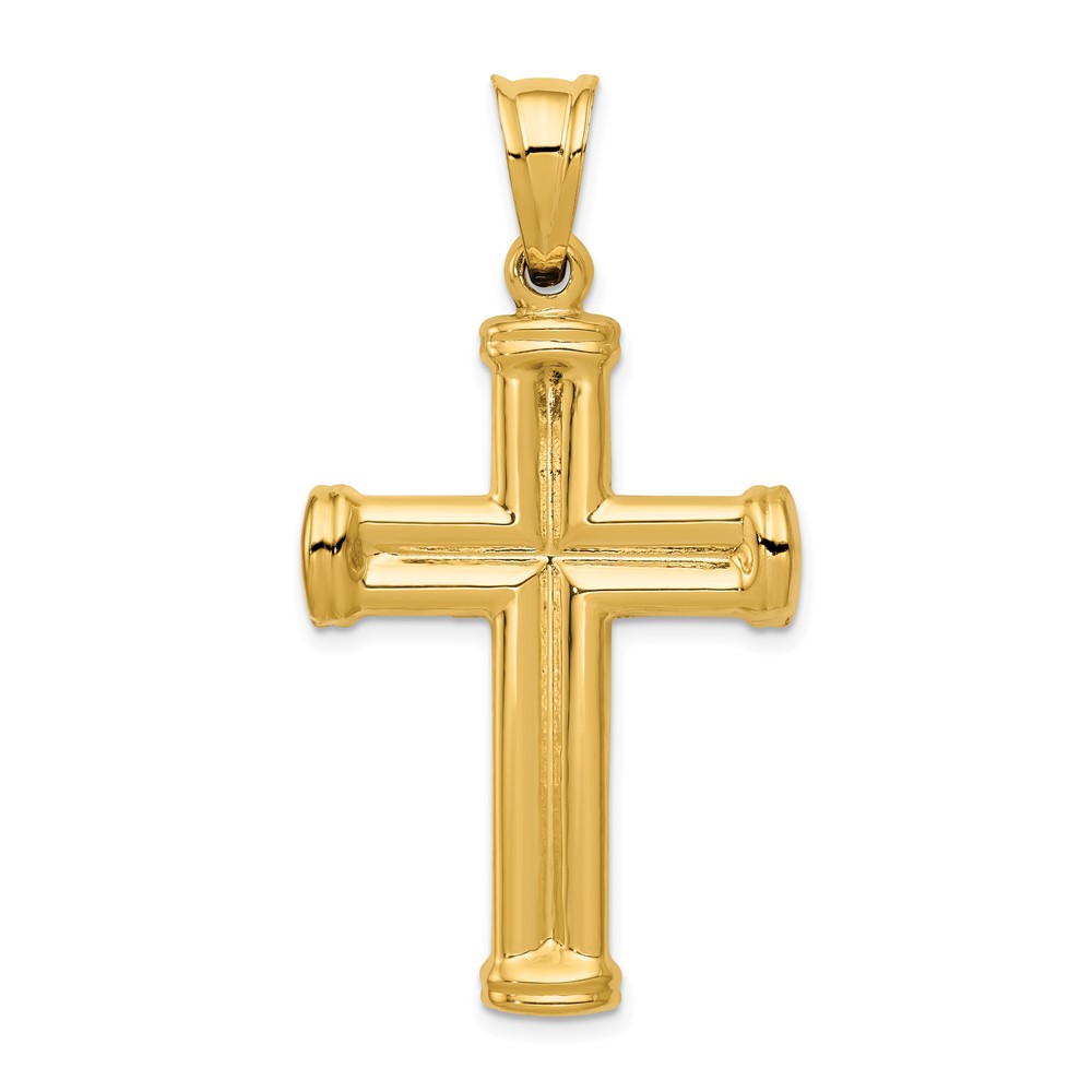 14k Hollow Cross Pendant (C3658)