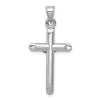 14K White Gold Crucifix Pendant view 4