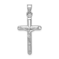 14K White Gold Crucifix Pendant view 1