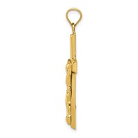 14K Polished Crucifix Pendant view 2