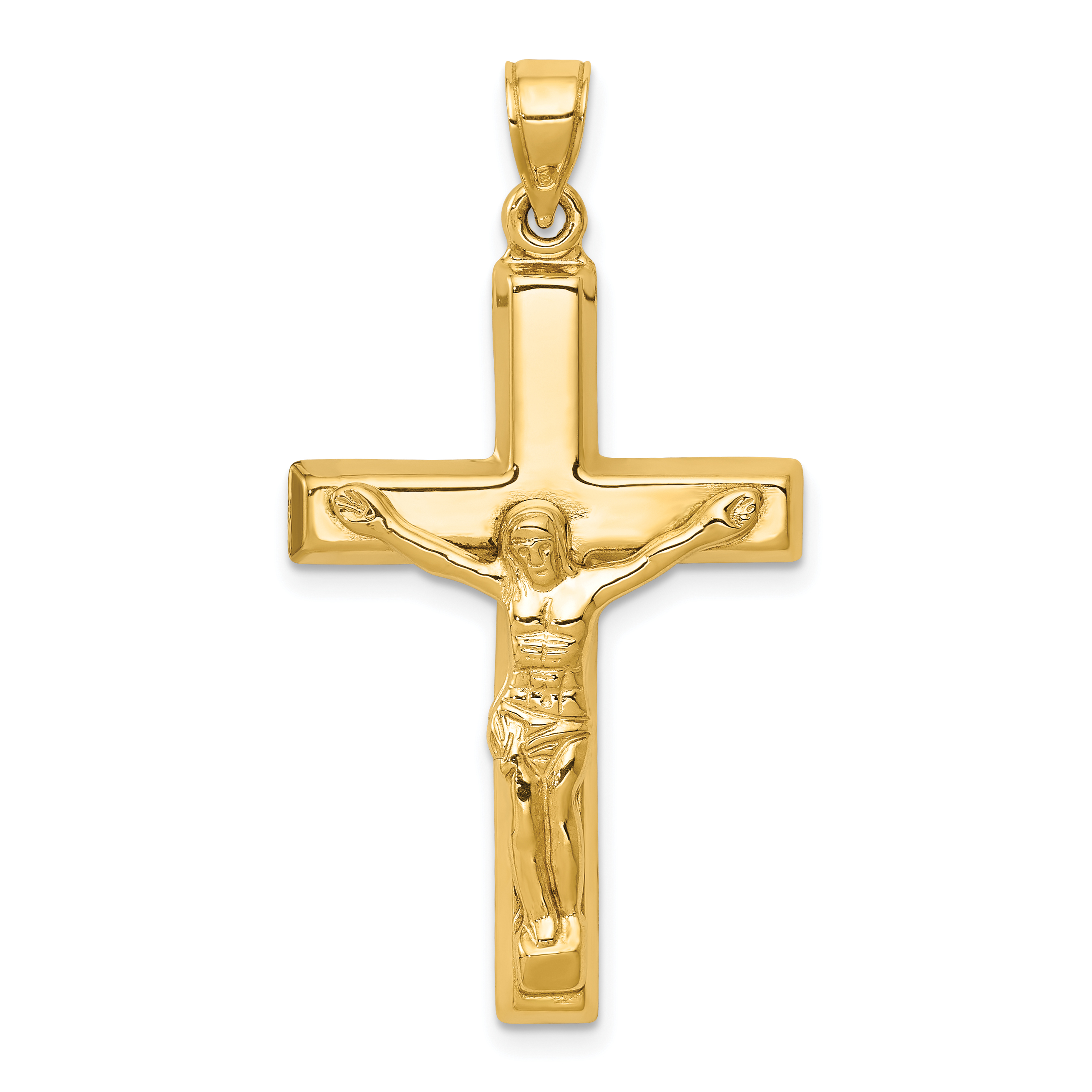 14k Polished Crucifix Pendant (C3677)