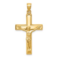 14K Polished Crucifix Pendant view 1
