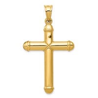 14K Yellow Gold Crucifix Reversible to Cross Pendant view 4