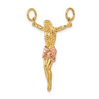 14K Two-tone Rose Corpus Pendant view 5