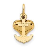 14K Yellow Gold 3-D Faith, Hope and Charity Charm view 4