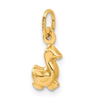 14K Yellow Gold Duck Charm view 5