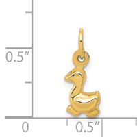 14K Yellow Gold Duck Charm view 4