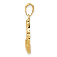 14K Soccer Ball and Shoe Pendant view 2