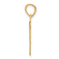 14K Yellow Gold #1 Soccer Ball Pendant with Cleats view 2