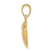 14K Yellow Gold Basketball Pendant view 2