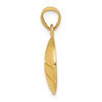 14K Yellow Gold Basketball Pendant view 2