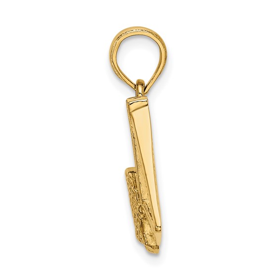 14k Basketball Hoop Charm