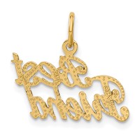 14K Yellow Gold Best Friend Charm view 3
